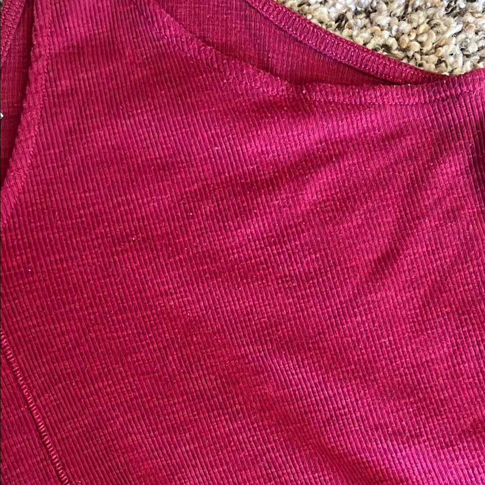 Women's Burgundy Sleeveless Top - Picture 10 of 10